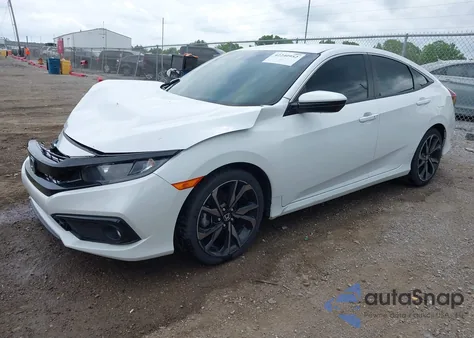 2020 Honda Civic Sport z USA, uszkodzony, nr VIN 2HGFC2F89LH504574